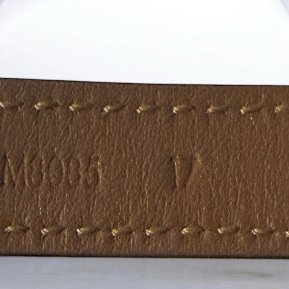 Authentic Louis Vuitton LV Iconic Bracelet Black Leather Gold Hardware Unisex - Picture 8 of 9